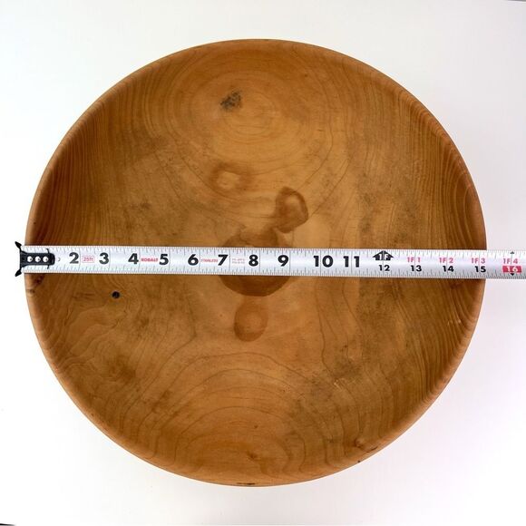 Vintage Handmade Wooden Bowl By John Shippey Made from Magnolia Wood - Picture 6 of 7